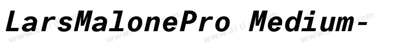 LarsMalonePro Medium字体转换